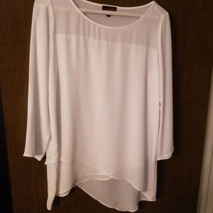 The Limited Asymmetrical White Shirt